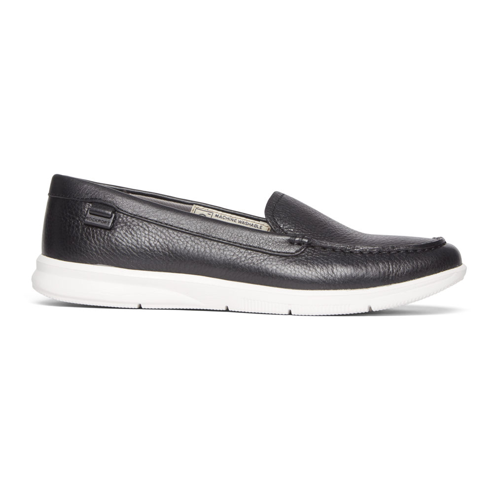 Rockport Womens Ayva Washable - Loafers Black - RKZ538401